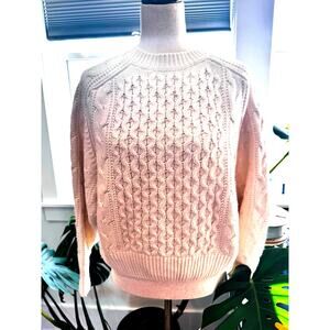 NWOT Universal Thread Pullover Crew Neck Ski Sweater in Ivory